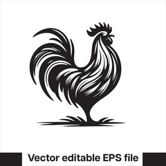Vector minimalist chicken 