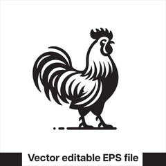 Vector minimalist chicken 