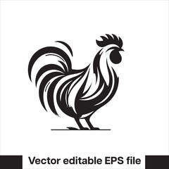 Vector minimalist chicken 