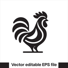 Vector minimalist chicken 