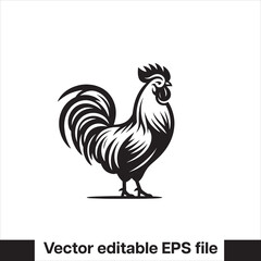 Vector minimalist chicken 