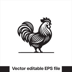 Vector minimalist chicken 