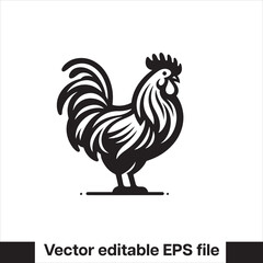 Vector minimalist chicken 