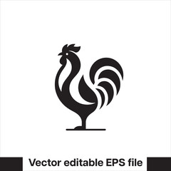 Vector minimalist chicken 