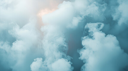 Obraz premium smoke from the clouds