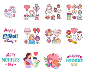 Mothers Day Vector Art, Icon set and Graphics for Free Download