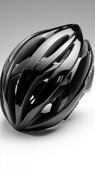 black bicycle helmet