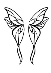 butterfly wings vector angel