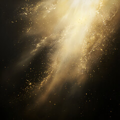 The light reveals golden yellow dust stains.