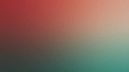 Color gradient background, smooth blend of red and teal hues, abstract artistic design for digital and print media, perfect for wallpapers and graphics.