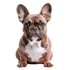 Obraz premium Adorable French Bulldog Puppy isolated on transparent background
