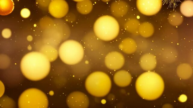 A yellow background with many small circles