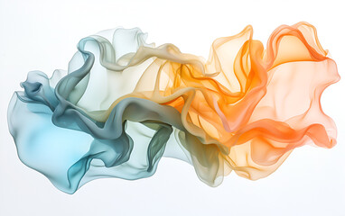 colorful smoke on white background