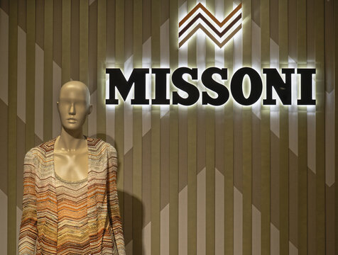 shop window of a boutique of the Italian luxury brand Missoni.Milan - Italy,07 March 2025