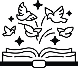 book with a cover and a white spine