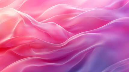 Fototapeta premium Abstract background with pink and purple colors, a beautiful, elegant wallpaper with soft waves of silk fabric, and a gentle gradient