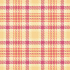 Elegant pastel plaid pattern in soft peach, cream, and rose. Perfect for textile design, fashion, home decor, or website backgrounds.  This seamless texture evokes feelings of warmth and comfort.