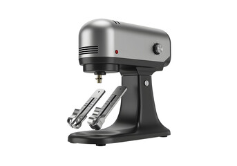 Modern 3D Stand Mixer with Dual Attachments on Transparent Background