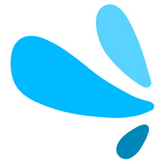 Water Splash Illustration Hand Drawn Songkran Festival Droplets