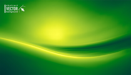 Green wave abstract vector background for presentations or Saint Patrick's Day flyers