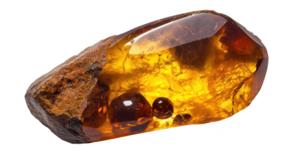 Captivating Amber Stone: A Glimpse into the Ancient World - Fossilized Resin, Golden Mineral, Geological Treasure, Prehistoric Artifact, Science Specimen