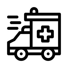 Ambulance line icon