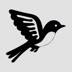Vector illustration of a dove – symbol of peace and purity in elegant style