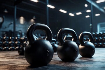 Equipment arranged neatly in anticipation of workout sessions.
