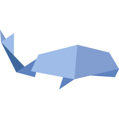 Origami Paper Whale