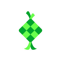 Simple ketupat vector icon