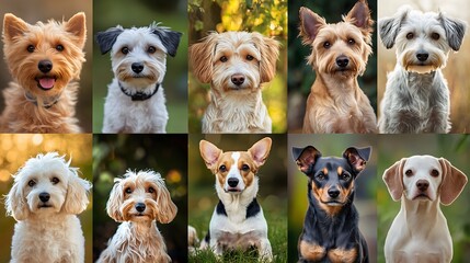Obraz premium Adorable Dog Portraits