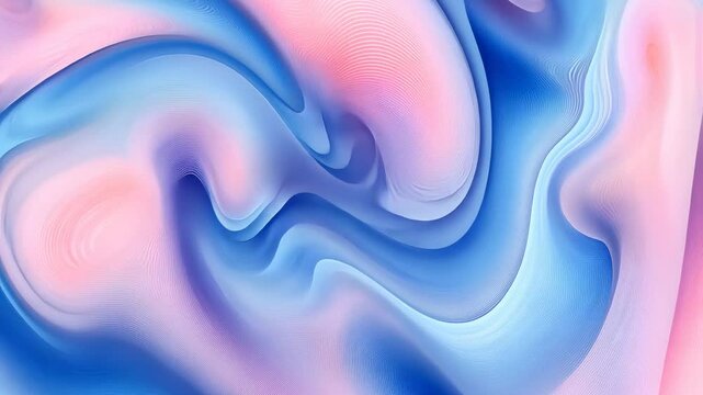 Abstract swirling pastel blue and pink pattern