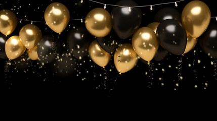 Floating Balloons, Golden Sparkle
