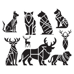 Fototapeta premium Black and white masks with Egyptian symbols in a stylish vector illustration of a woman, featuring silhouettes and doodle-like fashion icons