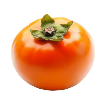 fresh persimmon isolated on white background