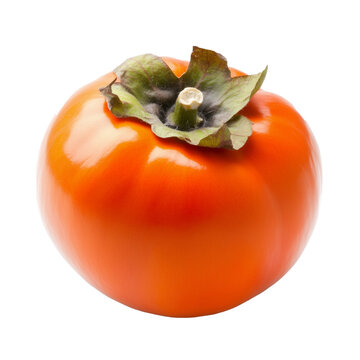 persimmon fruit isolated on white background