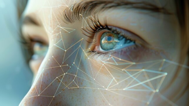 Focus and Clarity: A figure with sharp, geometric lines, symbolizing the clarity and focused determination required to follow a clear path toward one&rsquo;s goals.
