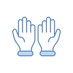 Glove vector icon 