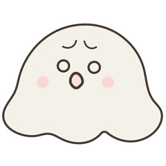 Cute Kawaii Ghost Character