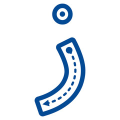 Hijaiyah Letter Tracing Outline Style