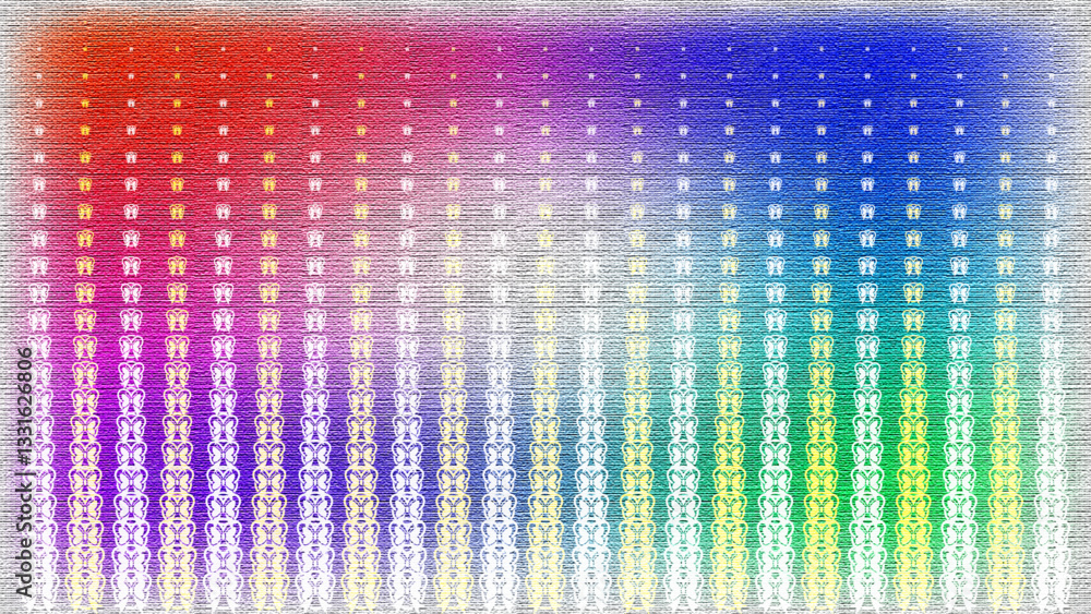 Poster abstract background with colorful lights. butterfly pattern design