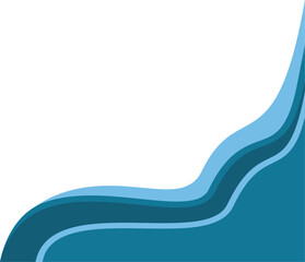 Corner Abstract Modern Blue