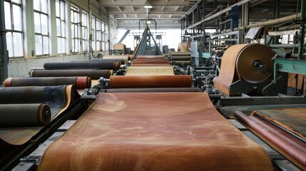 Automated Fabric Manufacturing in a Modern Textile Factory