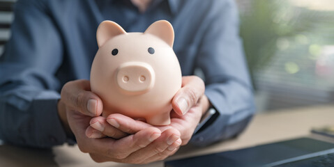 Financial retirement plan. Planning saving investment. Finance of save pension in insurance plan.