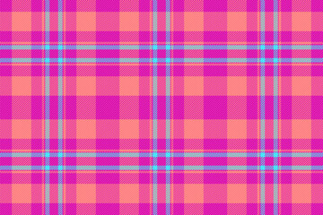 Vibrant pink and coral plaid pattern. Perfect for textile design, fashion, websites, and branding. This cheerful, seamless texture evokes energy and summer vibes.