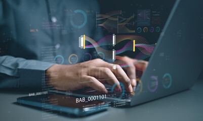 Data analysis interface database. Analyst information system. Business technology research.