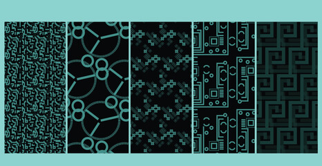 bold fusion of retro vibes and futuristic geometry in a seamless digital texture bundle for modern design perfection. For Tech products Posters Banners websites and other tech futuristic projects
