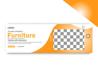 corporate furniture web banner design template