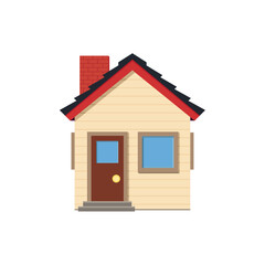 House emoji home building cottage cozy family vector symbol illustration 