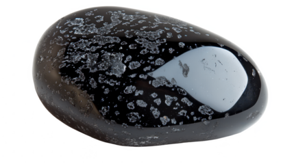 Snowflake Obsidian Stone: A Volcanic Gemstone with Unique Texture, Perfect for Geology Enthusiasts and Decorative Collections
